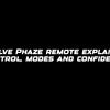 Evolve Phaze remote explained: control, modes and confidence