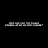 How far can the Diablo Carbon AT go on one charge?