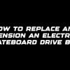 How to replace and tension an electric skateboard drive belt